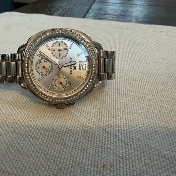 Coach Stainless Steel Women’s Boyfriend Watch with Silver Bracelet - Picture 4 of 4